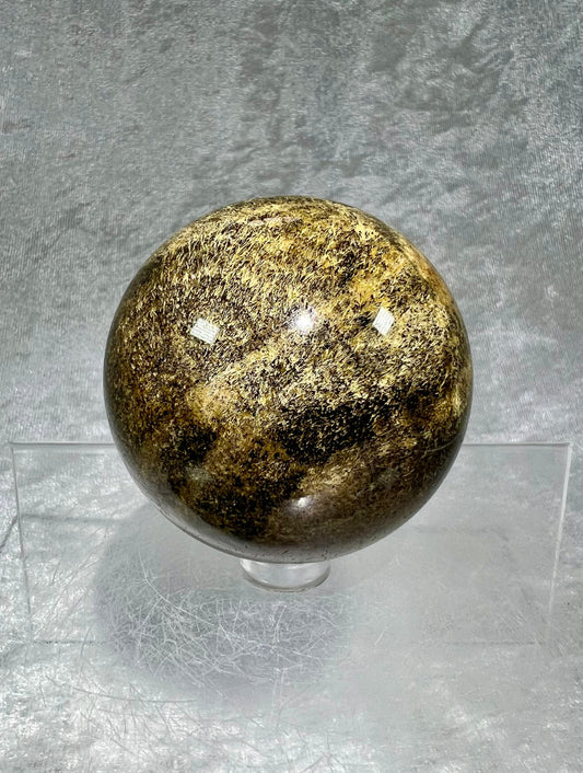 Very Rare Sagenite Agate Sphere. 60mm. Awesome Plume Inclusions. All Natural High Quality Sagenite Sphere