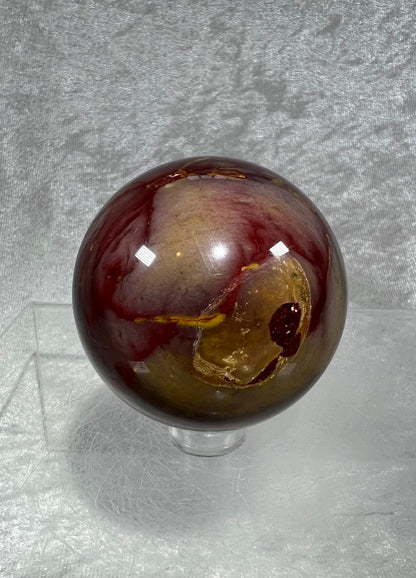 High Quality Mookaite Crystal Sphere. 52mm. Dark And Moody Shades Of Purple And Lavender. Fantastic Looking Crystal Sphere.