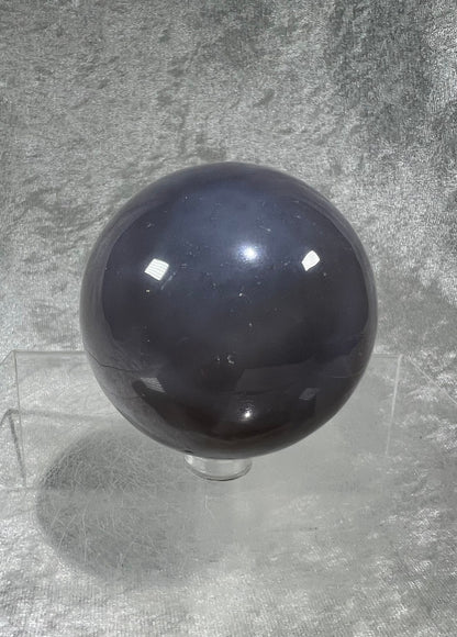 Beautiful Druzy Blue Agate Sphere. 64mm. Amazing Sugar Druzy. High Quality Light Blue Druzy Sphere.
