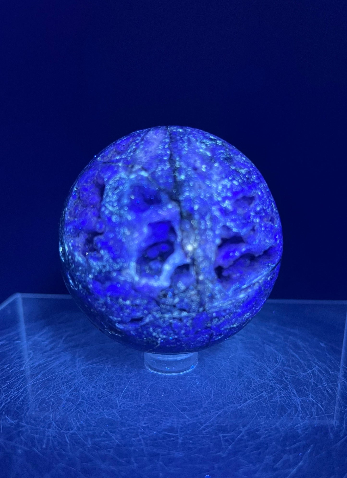 Crazy Druzy Sphalerite And Purple Fluorite Sphere. 62mm. Amazing Sugar Druzy. Lots Of Flash On This Incredible Display Sphere.