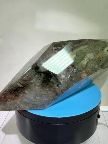 Garden Quartz Polished Freeform. Extra Large Four Seasons Landscape. High Quality Crystal. Very Full And Colorful.