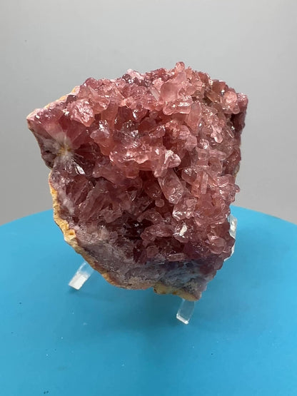 Pink Amethyst Geode. Stunning Druzy Amethyst Geode From Argentina. Rare High Quality Mineral Specimen