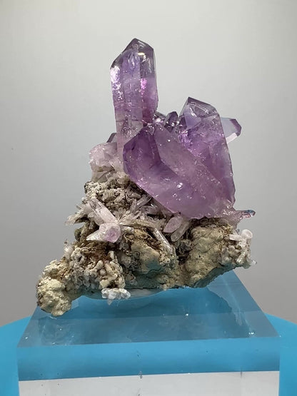 Veracruz Amethyst Display Cluster. Gorgeous Deep Purple High Quality Specimen. World Famous Rare Amethyst