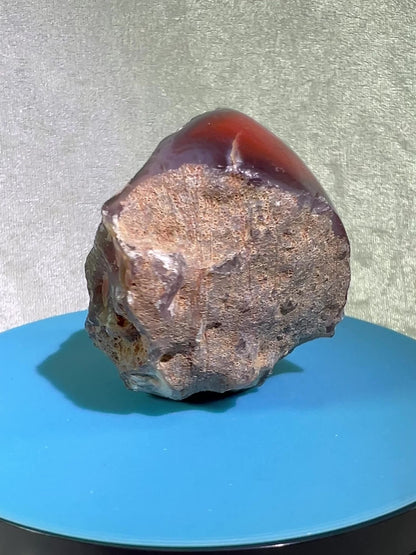 Red Sashe River Agate Freeform. Gorgeous Semi Polished Freeform From Zimbabwe. High Quality Rare Display Crystal