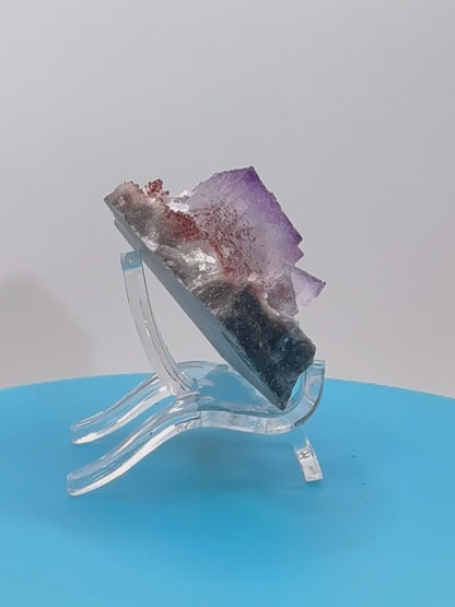 Purple Fluorite Cubes Specimen. Rare El Filo Mexican Fluorite Specimen. Gorgeous Collectible Display Crystal