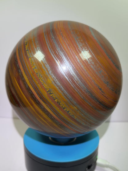 Tiger Iron Crystal Sphere. Massive 160mm, 15 lbs. Stunning High Quality Display Sphere