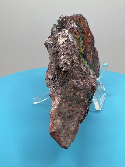 Turgite From Chihuahua, Mexico. Gorgeous Iridescent Rainbow Flash. Amazing Hematite Goethite Mineral Specimen.
