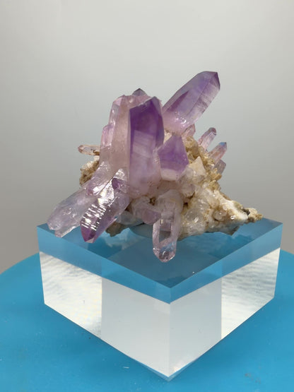Veracruz Amethyst Display Cluster. Beautiful Dark Purple Specimen. World Famous Rare Amethyst