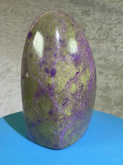 Stichtite In Serpentine Polished Freeform. Amazing High Quality Display Crystal. Gorgeous Atlantisite Freeform.