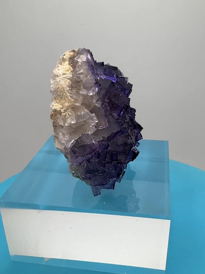 Muzquiz Purple Fluorite Specimen. High Quality Mexican Fluorite Specimen. Gorgeous Collectible Display Crystal