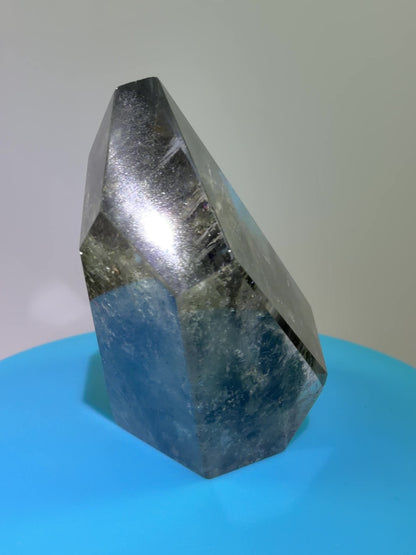 Garden Quartz Polished Freeform. Beautiful Four Seasons Landscape. High Quality Crystal. Very Full And Colorful.