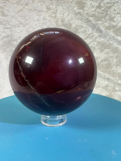 Mookaite Crystal Sphere. Rare Dark Purple Mookaite. Unique Crystal For Any Collection
