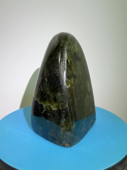Labradorite Polished Freeform. Gorgeous Purple Rainbow Flash Spectrolite From Madagascar. High Quality Display Crystal.
