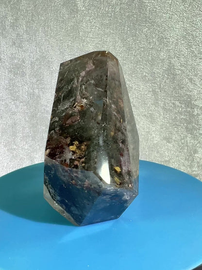 Garden Quartz Polished Freeform. Beautiful Four Seasons Landscape. High Quality Crystal. Very Full And Colorful.