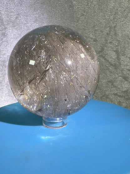 Rutile Quartz Sphere. 56mm. High Quality Golden Rutilated Quartz. Gorgeous Display Sphere