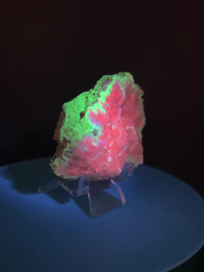 Watermelon Calcite Specimen. New Discovery From Argentina. Stunning UV Reactive Display Crystal.