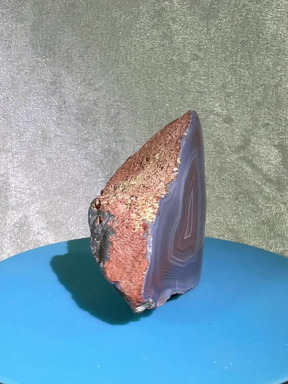 Red Sashe River Agate Freeform. Incredible Semi Polished Freeform From Zimbabwe. High Quality Rare Display Crystal