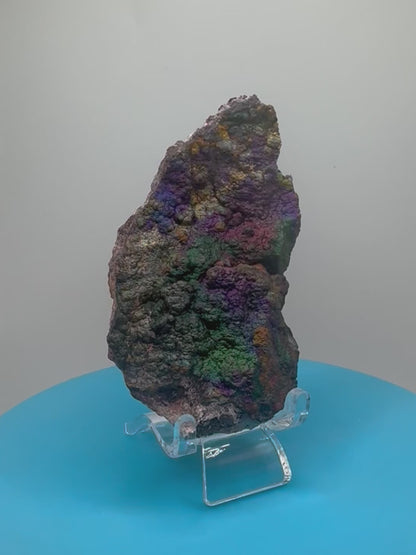Turgite From Chihuahua, Mexico. Gorgeous Iridescent Rainbow Flash. Amazing Hematite Goethite Mineral Specimen.