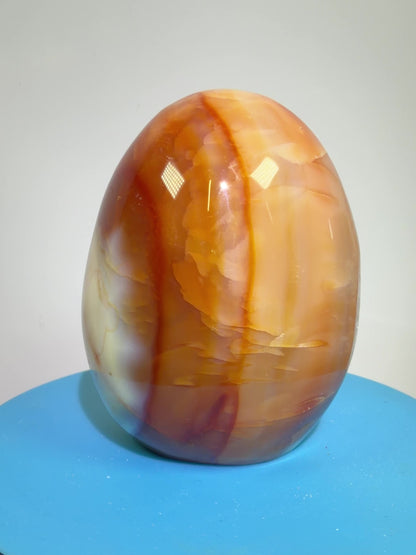 Carnelian Polished Freeform. Stunning Agate From Madagascar. Amazing Colors On This High Quality Crystal