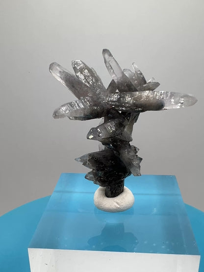 Veracruz Black Phantom Quartz Specimen. New Discovery From Mexico. Very Rare And Limited Collectors Piece. Stunning Display Crystal.