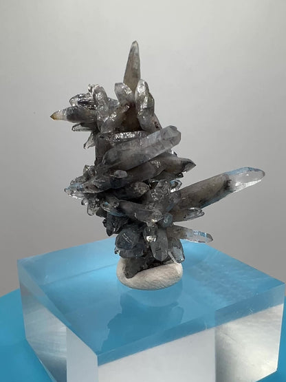 Veracruz Black Phantom Quartz Specimen. New Discovery From Mexico. Very Rare And Limited Collectors Piece. Stunning Display Crystal.