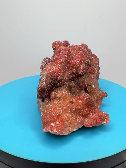 Red Diamond Calcite Specimen. Incredible Flash! Beautiful Calcite Cluster On Matrix. Very Cool Crystal Display Piece.