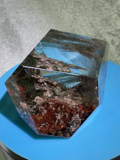 Garden Quartz Polished Freeform. Beautiful Four Seasons Landscape. High Quality Crystal.