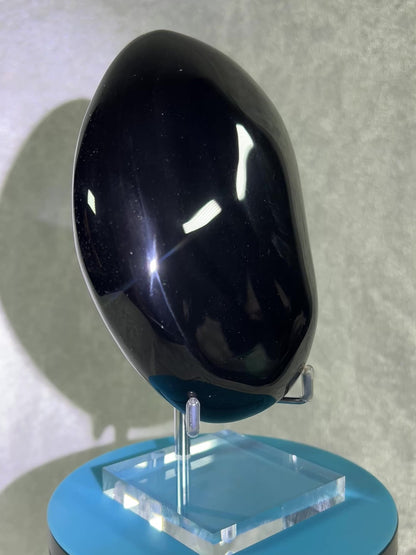 Rainbow Obsidian Freeform. Gorgeous Polished Freeform. Amazing Colorful Obsidian From Mexico. Rare One Of A Kind Display Crystal