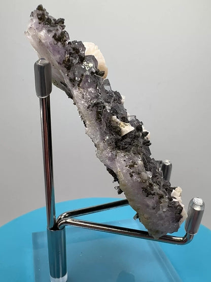 Fluorite And Calcite Specimen. World Famous Yaogangxian Fluorite Cubes. High Quality Mixed Mineral Display Specimen.