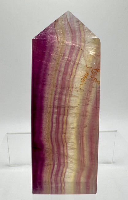 Stunning Candy Fluorite Tower. High Quality With Beautiful Pink Colors.