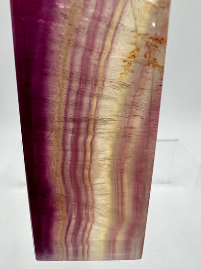 Stunning Candy Fluorite Tower. High Quality With Beautiful Pink Colors.