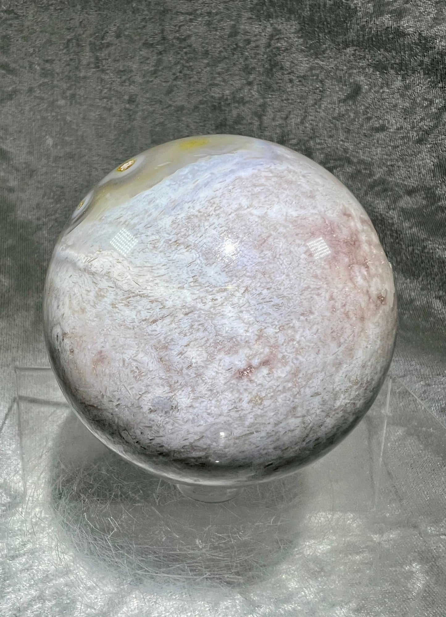 Amazing Sugar Druzy Pink Amethyst Sphere. 76mm. Stunning Shades Of Pink And Purple. High Quality Beautiful Crystal Sphere.