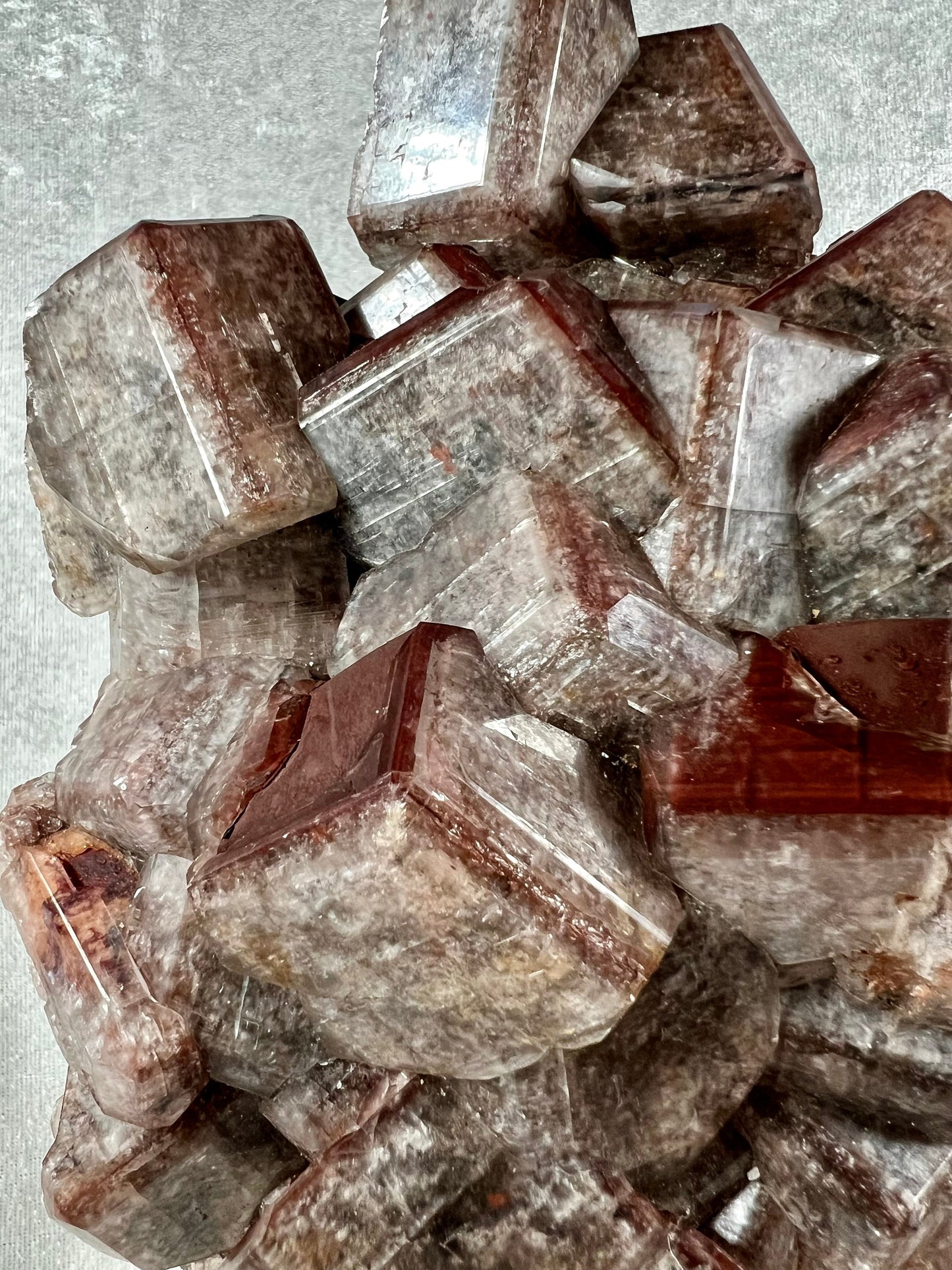 XL Chocolate Calcite Specimen. 5.2 lbs. Very High Quality. Stunning Cubic Hematite Calcite Cluster. Incredible Crystal Display Specimen.