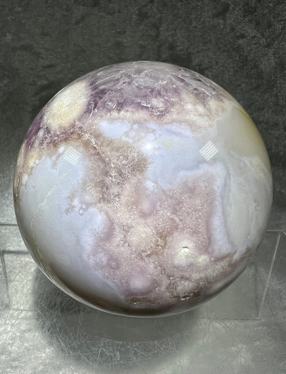 Amazing Pink Amethyst Sphere. 75mm. High Quality Amethyst Sphere. Stunning Combination Of Pink And Purple Amethyst.